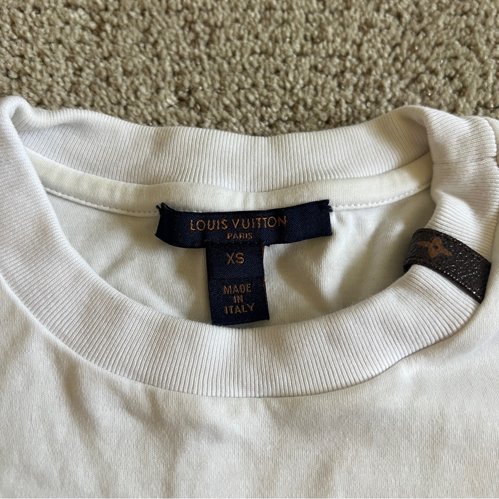 Louis Vuitton White Graphic Short Sleeve Tee - Picture 3 of 14